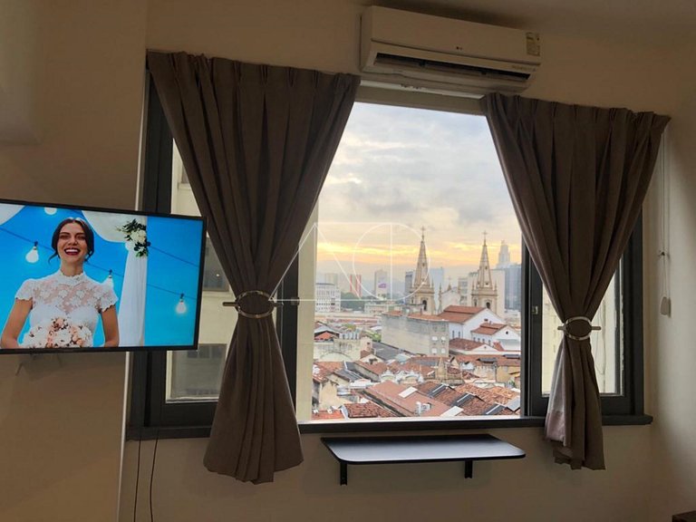 Centro da cidade com vista para o Cristo