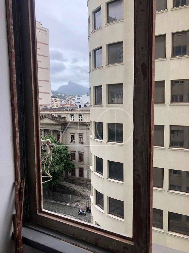 Centro da cidade com vista para o Cristo