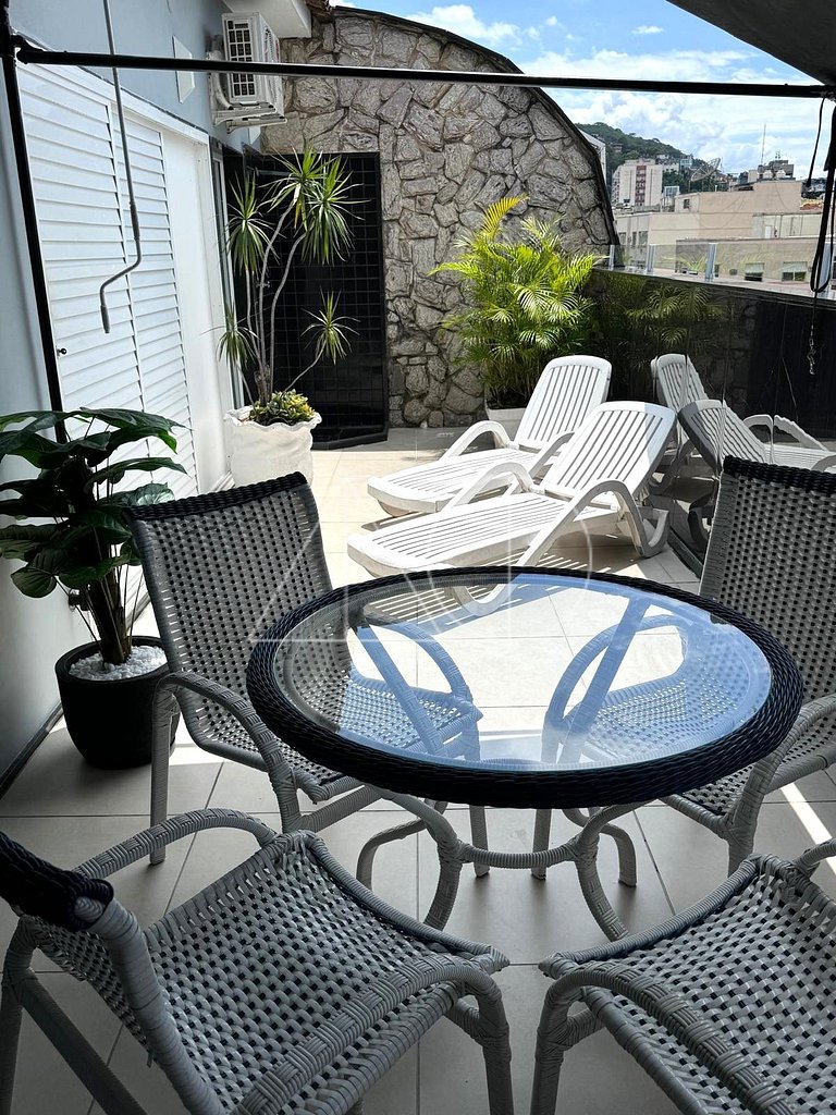 COPA, COBERTURA, dos habitaciones, terraço e varanda, posto
